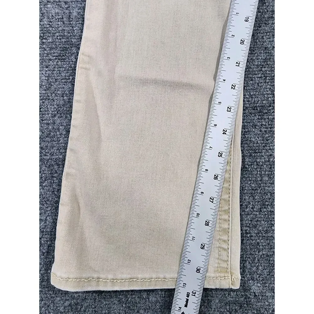 BKE Aiden Men's 30x32 Slim Fit Bootcut Stretch Denim Khaki Beige FPS6638R